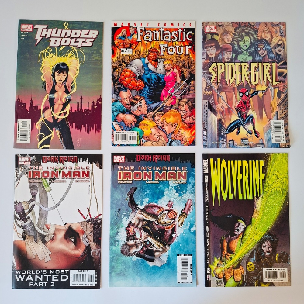 42 Marvel Comic Book Lot Punisher Wolverine Fantastic Four A-Force Spider-Girl